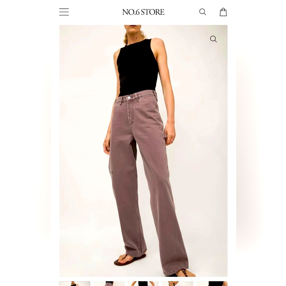 No. 6 store Dala Starch Jeans in Sparrow size 29